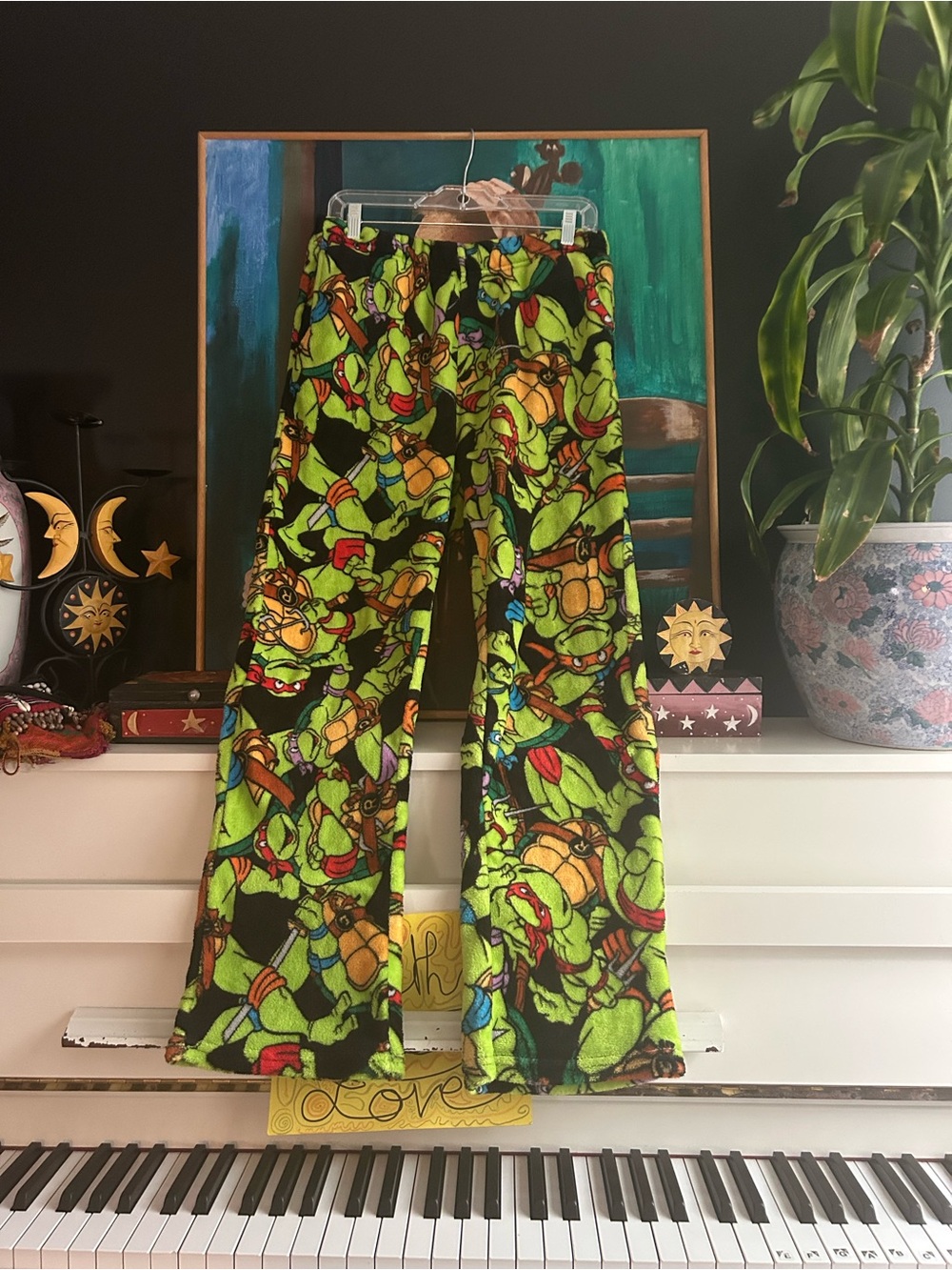 2014 Nickelodeon TMNT Fleece Pajama Pants Men’s Medium Ninja Turtles